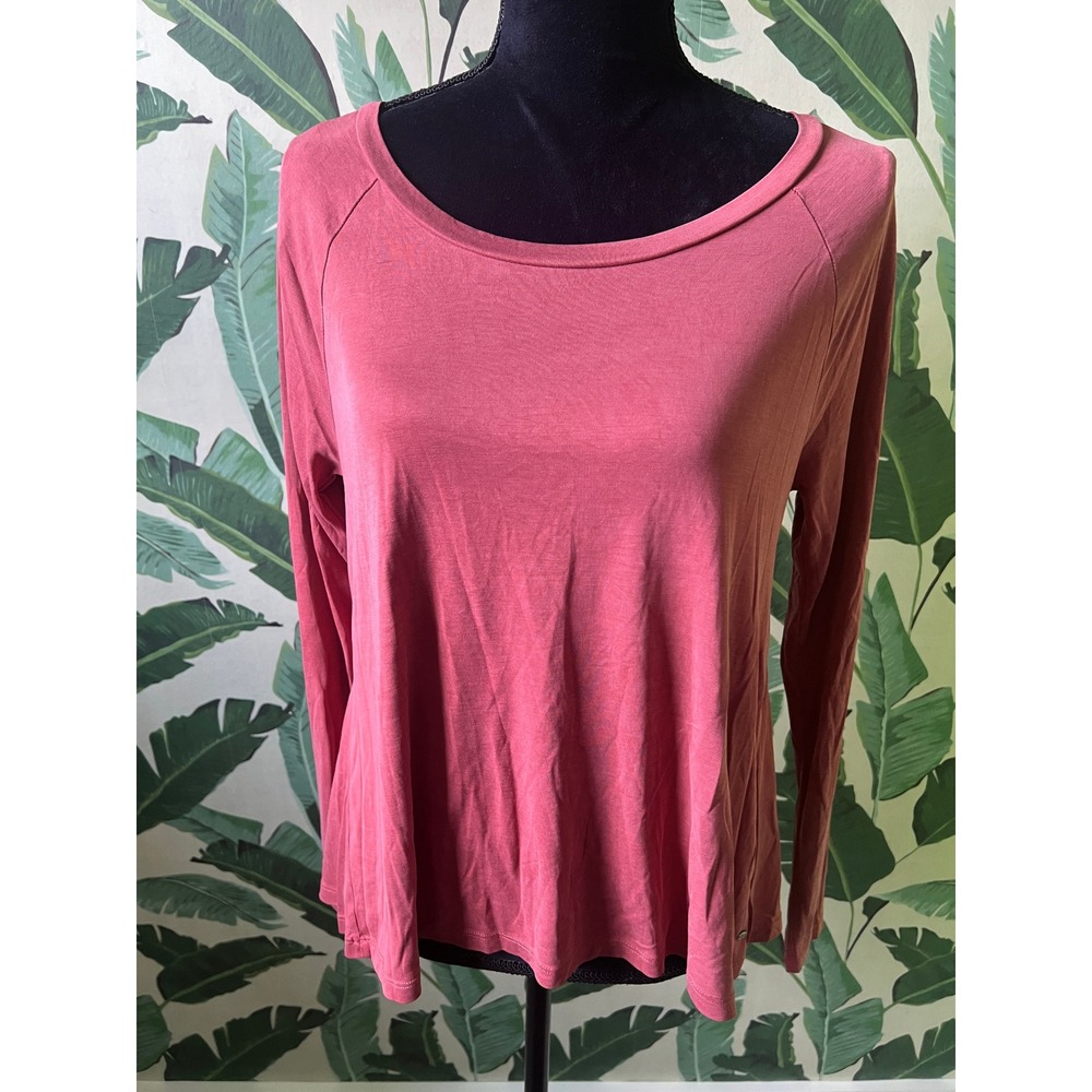 American Eagle Soft & Sexy Long Sleeve‎ Top Women Small Deep Orange